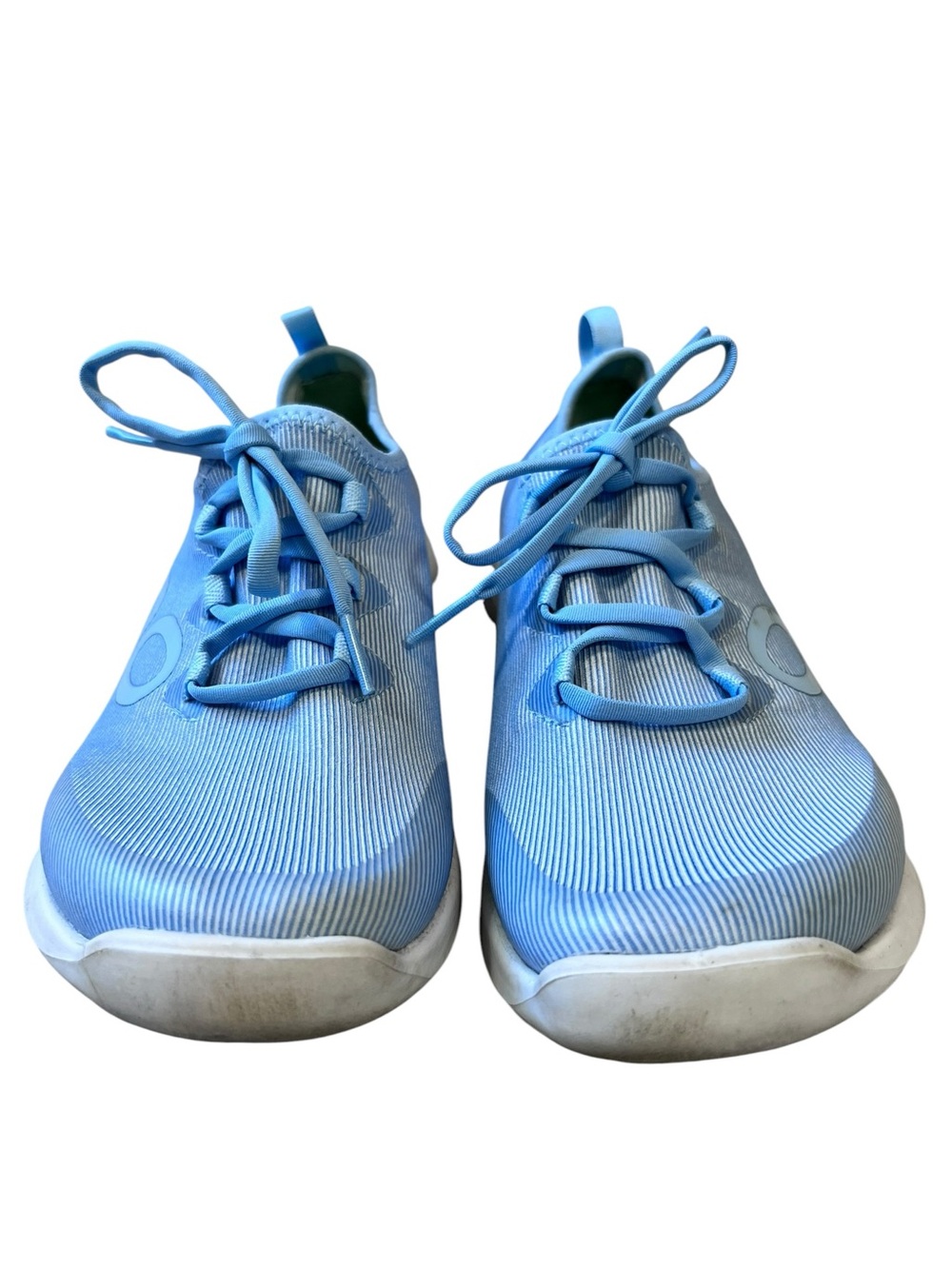 Oofos OOmg Sport LS Shoes Womens Size 8 Lace Up Recovery Sneakers Blue White - Picture 3 of 11